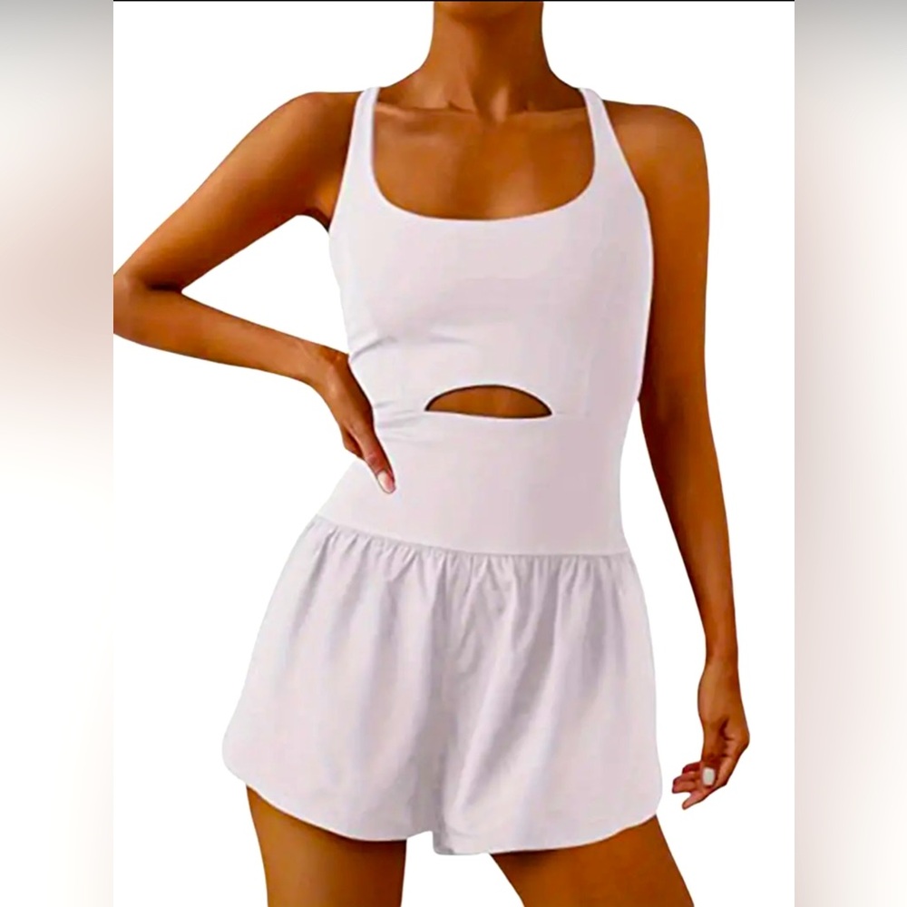 Elegant White Cutout Jumpsuit